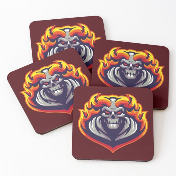 Item preview, Fire Skull | Flaming Skull Artwork & E-Sport Logo Design designed and sold by MerlinWear.