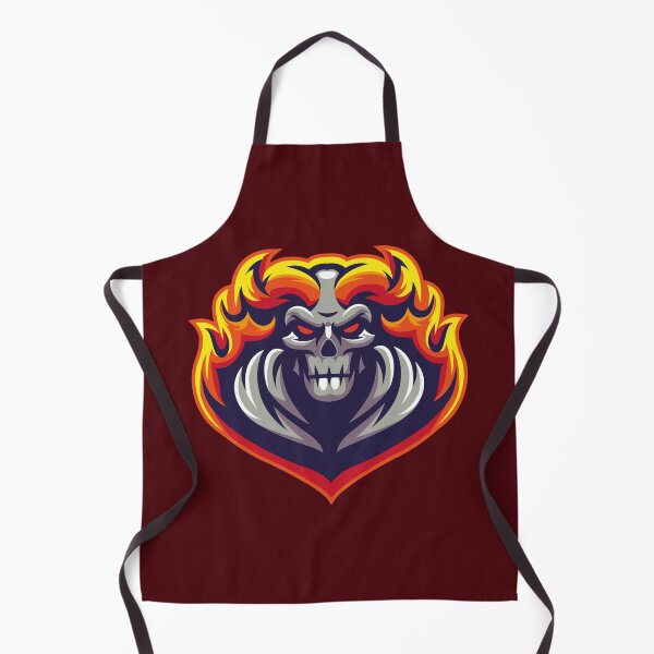 Item preview, Fire Skull | Flaming Skull Artwork & E-Sport Logo Design designed and sold by MerlinWear.