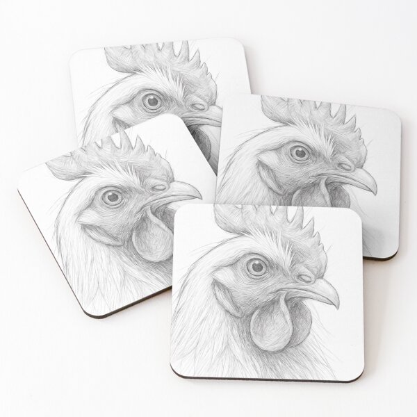 Item preview, Chicken Pencil Sketch designed and sold by Leon Woods Pencil Art.