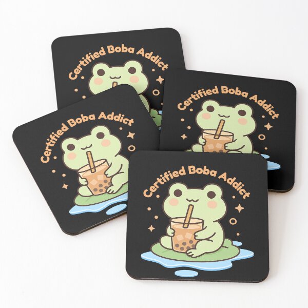 Item preview, Certified Boba Addict -Kawaii Froggy  designed and sold by Artistusha.