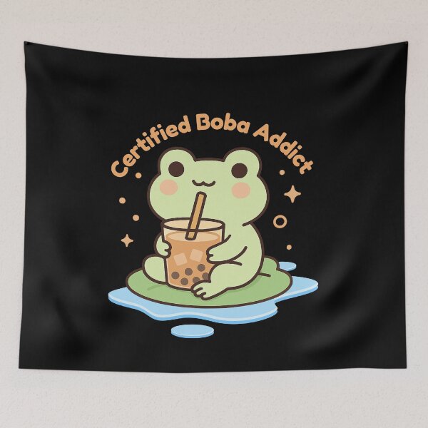 Item preview, Certified Boba Addict -Kawaii Froggy designed and sold by Artistusha.