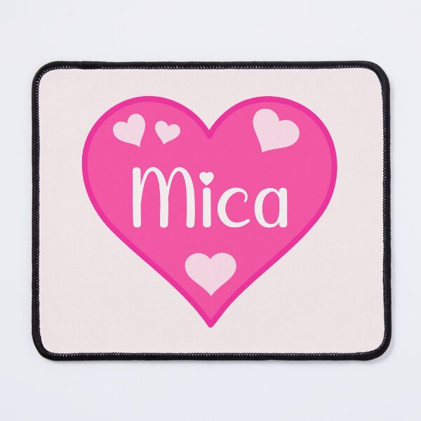 Item preview, Mica Name Pink Heart  designed and sold by Jeallan Designs.