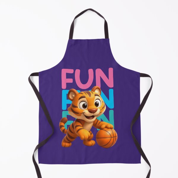 Item preview, cute tiger playing basketball designed and sold by Mauswohn.