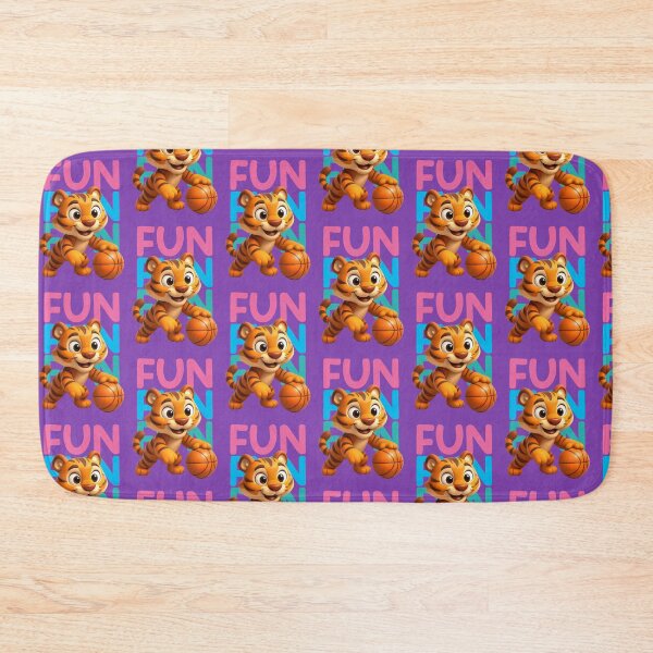 Item preview, cute tiger playing basketball designed and sold by Mauswohn.
