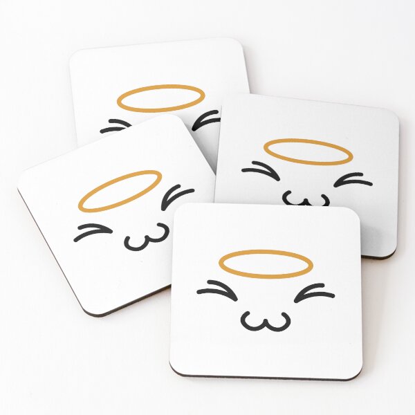 Item preview, Cute kawaii excited uwu angel face designed and sold by BlushyPrint.