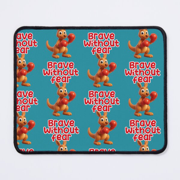 Item preview, Brave without fear, boxing kangaroo designed and sold by Mauswohn.