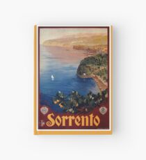 Italien Sorrento-Bucht von Neapel-Weinlese italienische Reiseanzeige Notizbuch