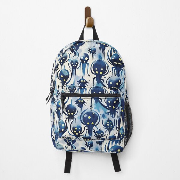 Item preview, "Dripping Creatures – Surreal Alien Swarm in Blue" designed and sold by dreampik.