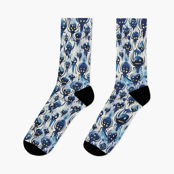 Item preview, "Dripping Creatures – Surreal Alien Swarm in Blue" designed and sold by dreampik.