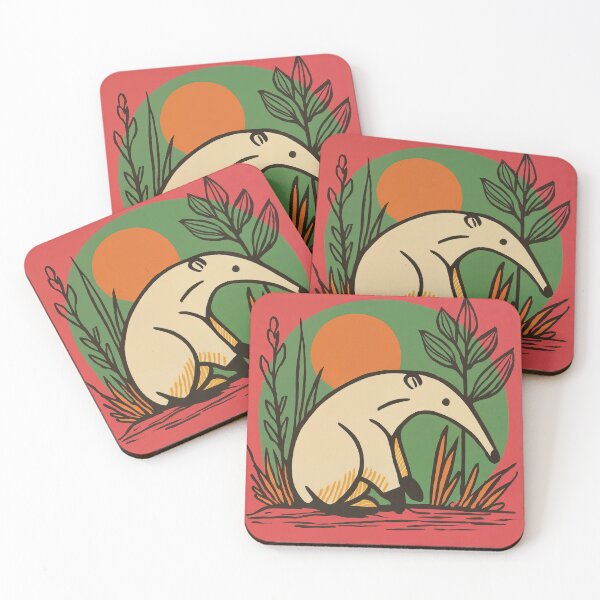Item preview, Sunset Safari: Stylized Aardvark in the Wild designed and sold by ForeverPrintsOK.