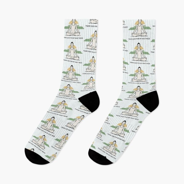 Item preview, Thank God for My Daily Meds — Minimalist Mindful Yoga Humor designed and sold by Loving Nature Gifts.