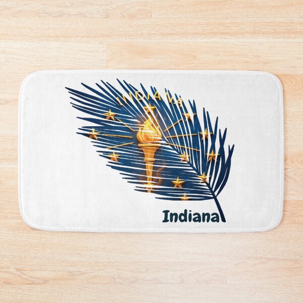 Item preview, Abstract Indiana Flag – Feather Shape Design designed and sold by ArteJorge48.