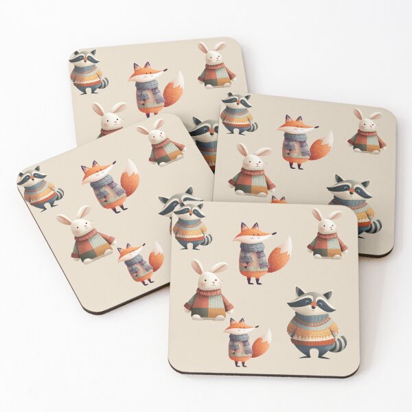 Item preview, Wild Animals in Winter designed and sold by NicolasGlowArt.