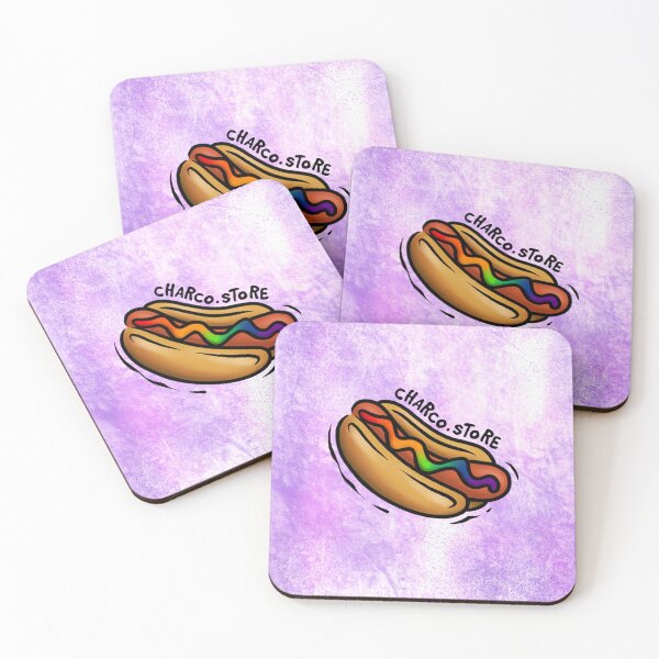 Item preview, Hotdog Pride | Diseño de goteo arcoíris designed and sold by Charco.Store – Bold Expressive Graphics & Alt Streetwear Art.