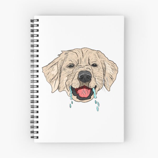 Item preview, Cute slobbering golden retriever designed and sold by nostakesart.