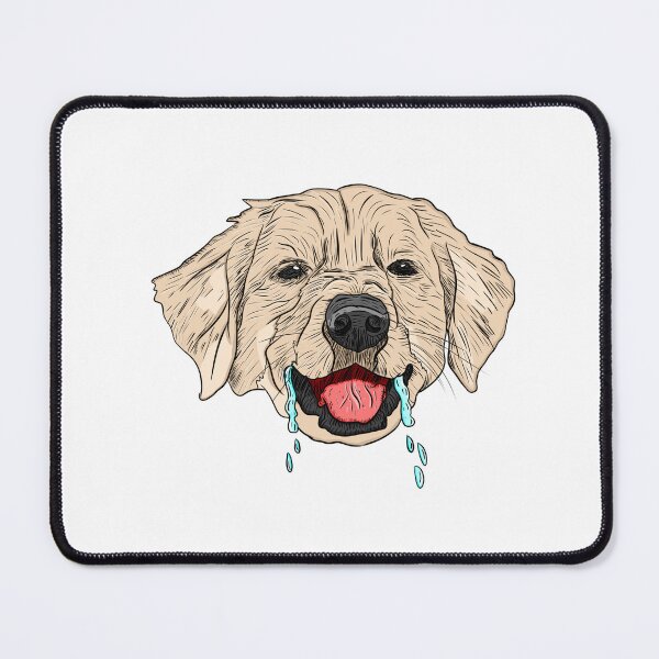 Item preview, Cute slobbering golden retriever designed and sold by nostakesart.