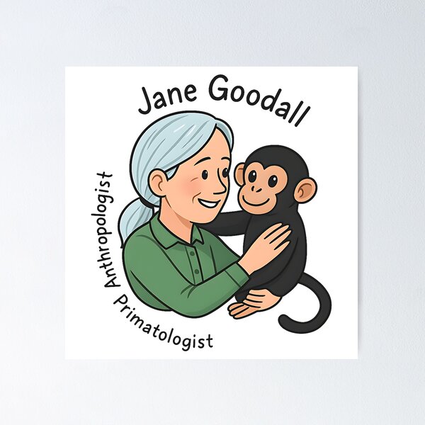 Item preview, Jane Goodall designed and sold by annaottertion.