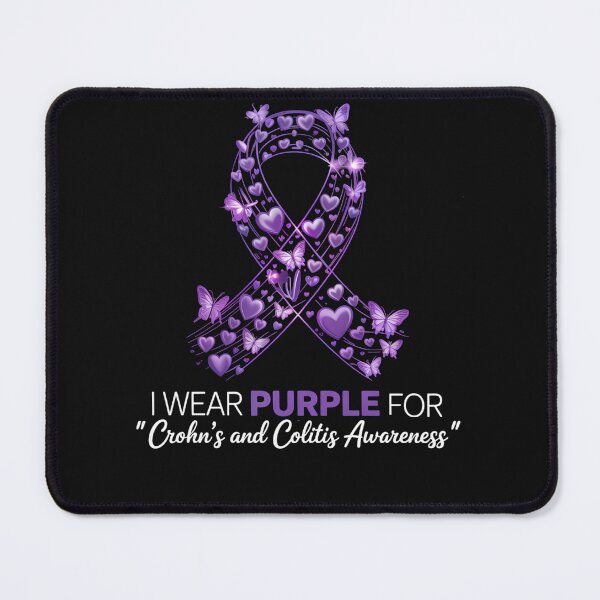 Item preview, Crohn's And Colitis Awareness Butterfly Ribbon Hearts designed and sold by clothesy7.