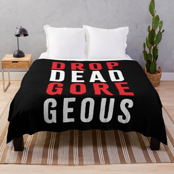 Item preview, Drop Dead Gore Geous funny, punny halloween message designed and sold by LovedayDesigns.