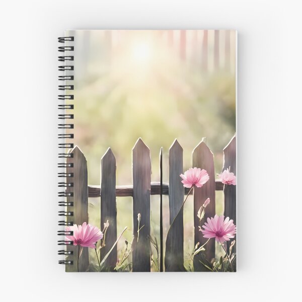 Item preview, Romantic Garden Fence at Dawn designed and sold by CalmnessbyChoice.