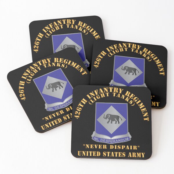 Item preview, Army - 426th Infantry Regiment (Light Tanks) DUI - Never Dispair - United States Army X 300 designed and sold by Military Insignia Products.