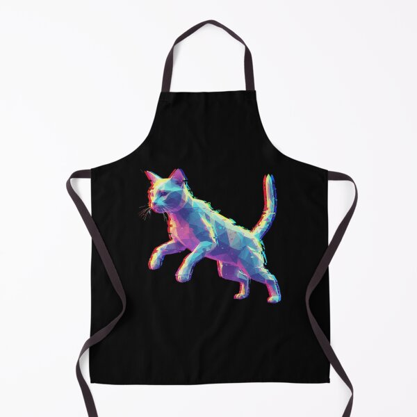 Item preview, Futuristic geometric glitch cat designed and sold by bsbd-action.