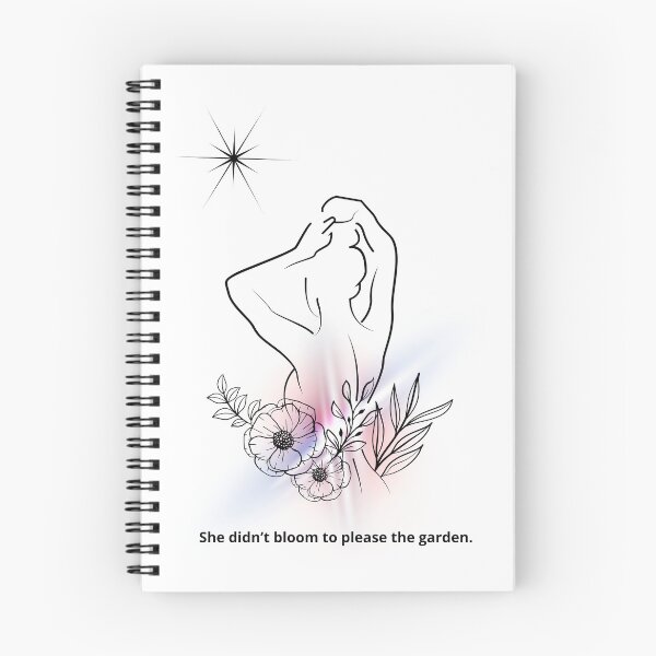 Artikelvorschau, Sie blühte nicht, um den Garten zu erfreuen – Femininer minimalistischer Line-Art-Druck entworfen und verkauft von Nalvie Studio.