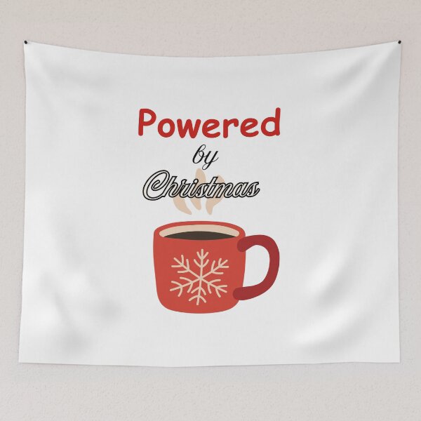 Item preview, Powered by Christmas Coffee Funny Holiday Design designed and sold by onesarcastic.