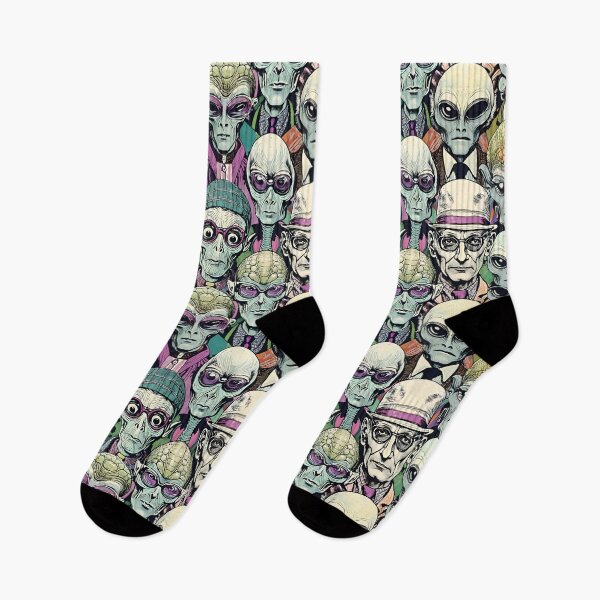 Item preview, "Alien Society – Extraterrestrials in Disguise" designed and sold by dreampik.