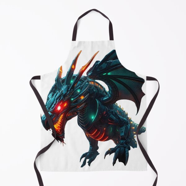 Item preview, Cyber Dragon Neon – Futuristic Sci-Fi Creature T-Shirt designed and sold by GuruArtGallery.