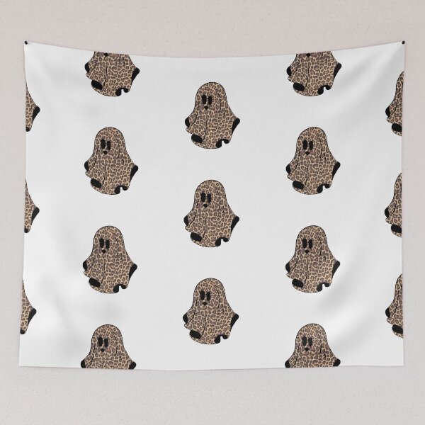 Item preview, Haunted but make it chic - ghost with leopard print designed and sold by zaMAJAvanje.