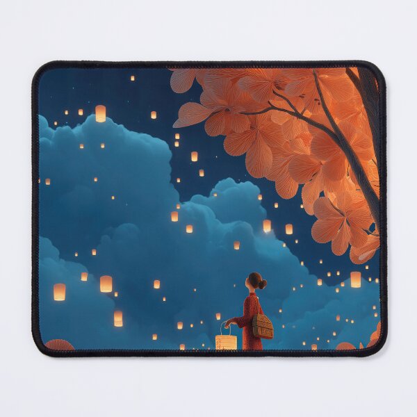 Item preview, Mid-Autumn Festival Lantern Night - Magical Tree Art designed and sold by Wall Hues.