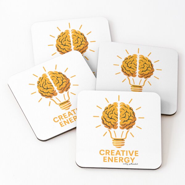 Item preview, Creative Energy – Motivational Brain Lightbulb Design for Thinkers & Dreamers designed and sold by natalygattamelati.