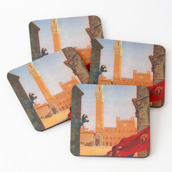 Item preview, Vintage Siena Italian travel advertising designed and sold by aapshop.