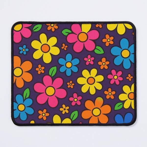 Item preview, Retro 90s Neon Floral Pattern designed and sold by MiLaKK.