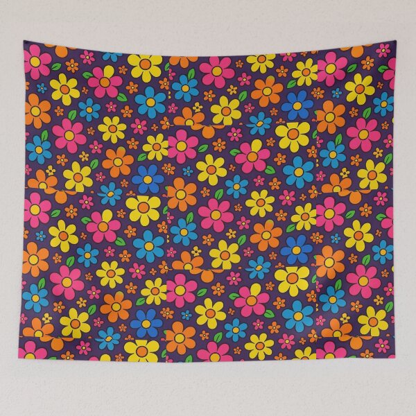 Item preview, Retro 90s Neon Floral Pattern designed and sold by MiLaKK.