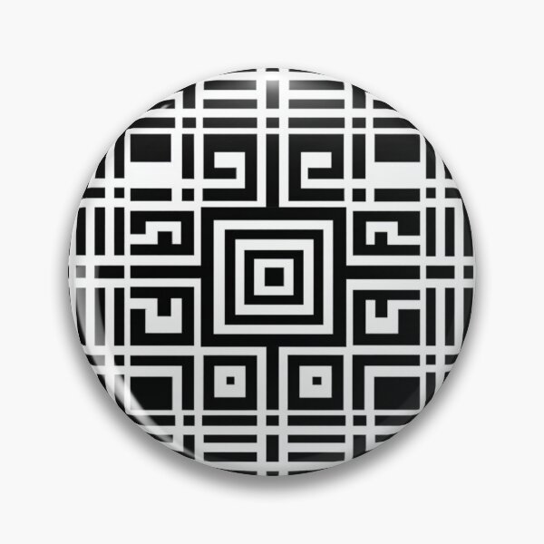 Item preview, Geometric Maze Pattern | Modern Black and White Optical Design designed and sold by casualnature.