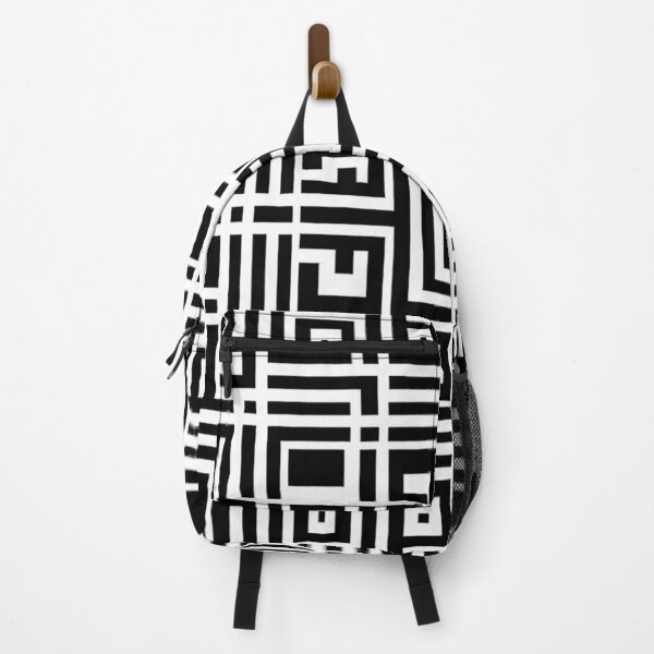 Item preview, Geometric Maze Pattern | Modern Black and White Optical Design designed and sold by casualnature.