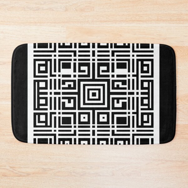 Item preview, Geometric Maze Pattern | Modern Black and White Optical Design designed and sold by casualnature.