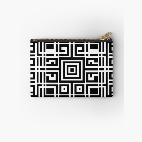 Item preview, Geometric Maze Pattern | Modern Black and White Optical Design designed and sold by casualnature.