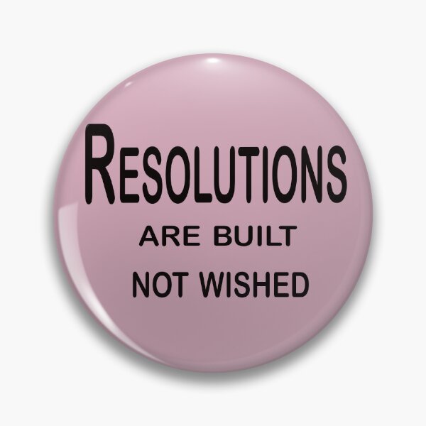 Item preview, Resolutions Are Built, Not Wished – Discipline and Growth Quote Design designed and sold by ArtNestVerse.