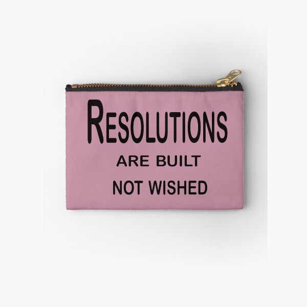 Item preview, Resolutions Are Built, Not Wished – Discipline and Growth Quote Design designed and sold by ArtNestVerse.