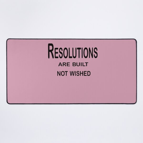 Item preview, Resolutions Are Built, Not Wished – Discipline and Growth Quote Design designed and sold by ArtNestVerse.