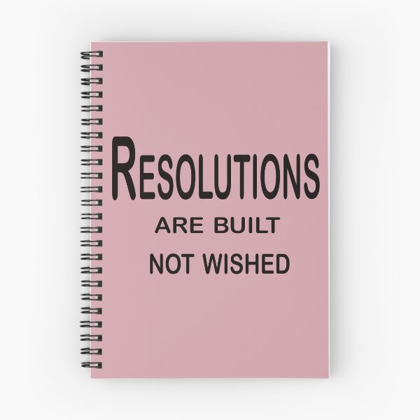 Item preview, Resolutions Are Built, Not Wished – Discipline and Growth Quote Design designed and sold by ArtNestVerse.