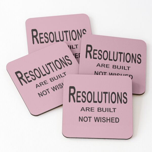Item preview, Resolutions Are Built, Not Wished – Discipline and Growth Quote Design designed and sold by ArtNestVerse.