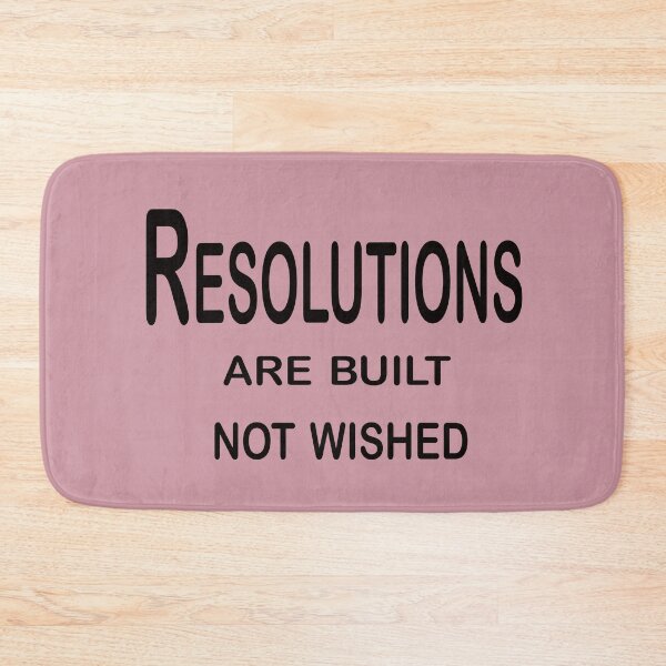 Item preview, Resolutions Are Built, Not Wished – Discipline and Growth Quote Design designed and sold by ArtNestVerse.