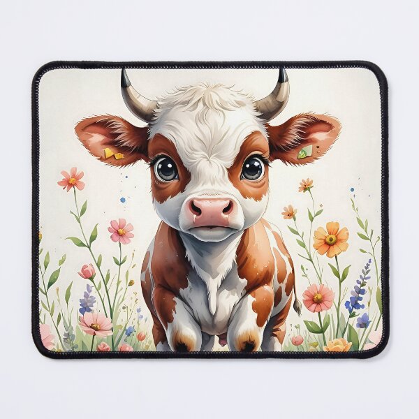 Item preview, A BABY COW IN THE MEADOWS designed and sold by infinitearte.