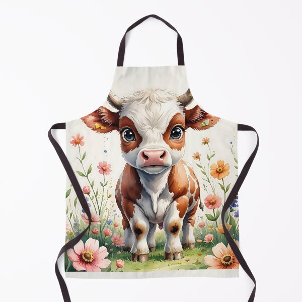 Item preview, A BABY COW IN THE MEADOWS designed and sold by infinitearte.