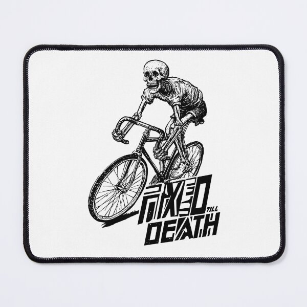 Item preview, FIXED TILL DEATH – Skeleton Fixed Gear Rider | Urban Cycling Art designed and sold by Absyntart.