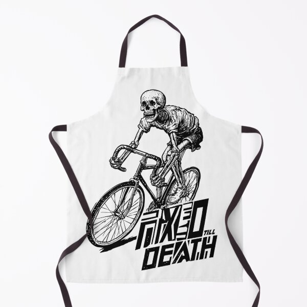Item preview, FIXED TILL DEATH – Skeleton Fixed Gear Rider | Urban Cycling Art designed and sold by Absyntart.